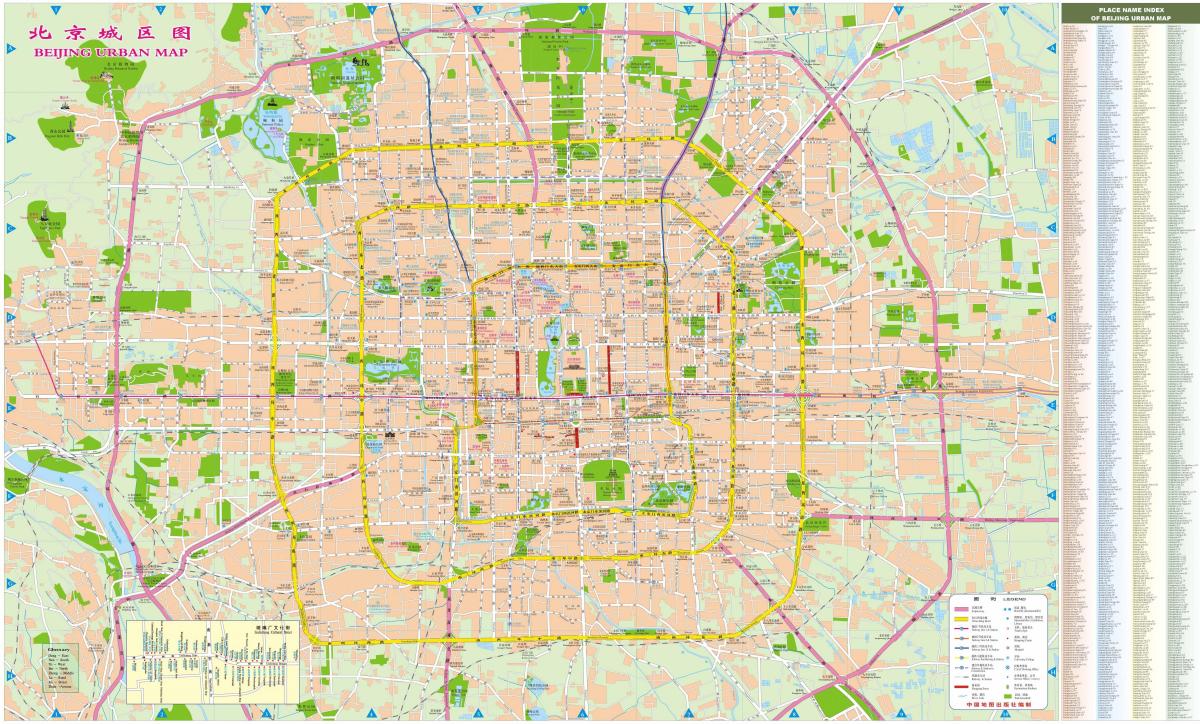 Beijing (Peking) stratenplan